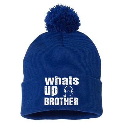 Whats Up Brother Pom Pom 12in Knit Beanie