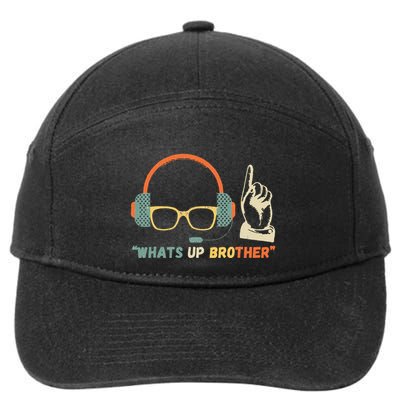 Whats Up Brother Sketch Streamer Whats Up Brother 7-Panel Snapback Hat