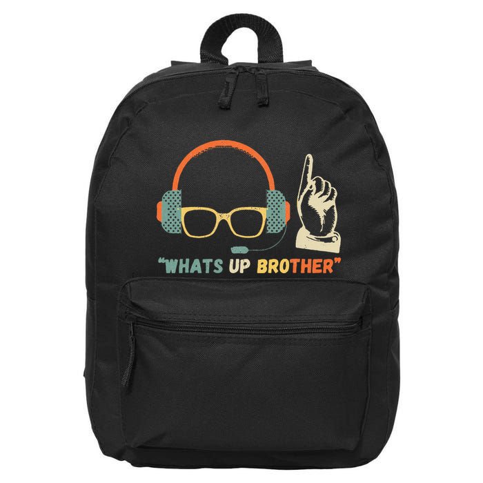 Whats Up Brother Sketch Streamer Whats Up Brother 16 in Basic Backpack