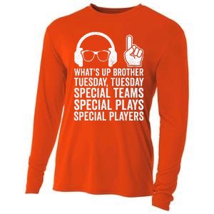 WhatS Up Brother Tuesday Tuesday Gamer Cooling Performance Long Sleeve Crew