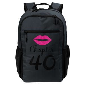 Womens Unique Birthday Gift Chapter 40 Women 40 Years Old Bday Daily Commute Backpack