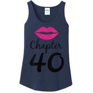 Womens Unique Birthday Gift Chapter 40 Women 40 Years Old Bday Ladies Essential Tank