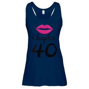 Womens Unique Birthday Gift Chapter 40 Women 40 Years Old Bday Ladies Essential Flowy Tank