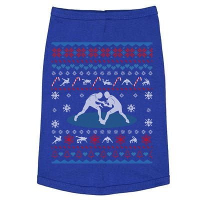 Wrestling Ugly Christmas Sweater Funny Funny Gift For Wrestler Gift Doggie Tank