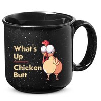 WhatS Up Chicken Butt Funny Quotes Sayings Joke Word Pun 15oz Campfire Ceramic Mug