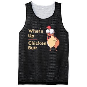 WhatS Up Chicken Butt Funny Quotes Sayings Joke Word Pun Mesh Reversible Basketball Jersey Tank