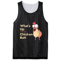 WhatS Up Chicken Butt Funny Quotes Sayings Joke Word Pun Mesh Reversible Basketball Jersey Tank