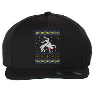 Wrestling Ugly Christmas Gift Happy Holiday Gift Wool Snapback Cap