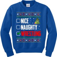 Wrestling Ugly Christmas Cute Gift Kids Sweatshirt