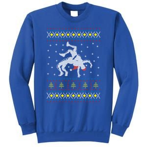 Wrestling Ugly Christmas Meaningful Gift Happy Holiday Meaningful Gift Tall Sweatshirt