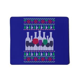 Wine Ugly Christmas Happy Holiday Cheer Ing Xmas Gift Cute Gift Mousepad