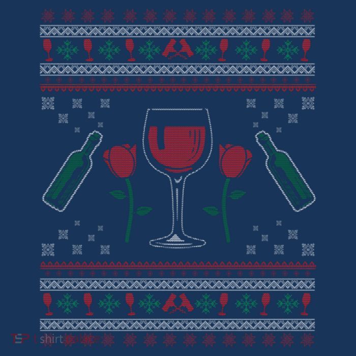 Wine Ugly Christmas Tall T-Shirt