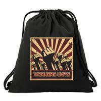 Workers Unite Communist Socialist Workers Communism Drawstring Bag