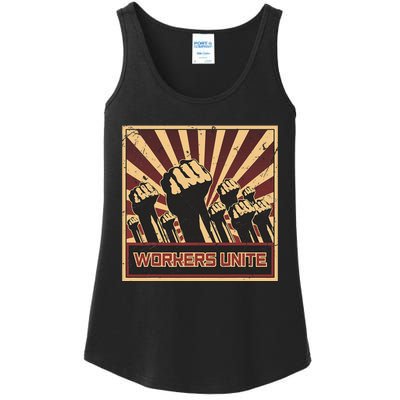 Workers Unite Communist Socialist Workers Communism Ladies Essential Tank