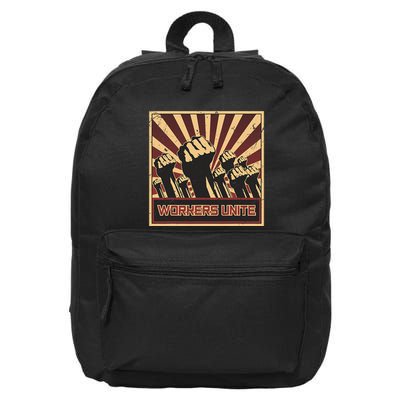 Workers Unite Communist Socialist Workers Communism 16 in Basic Backpack