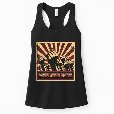 Workers Unite Communist Socialist Workers Communism Womens Tank Top