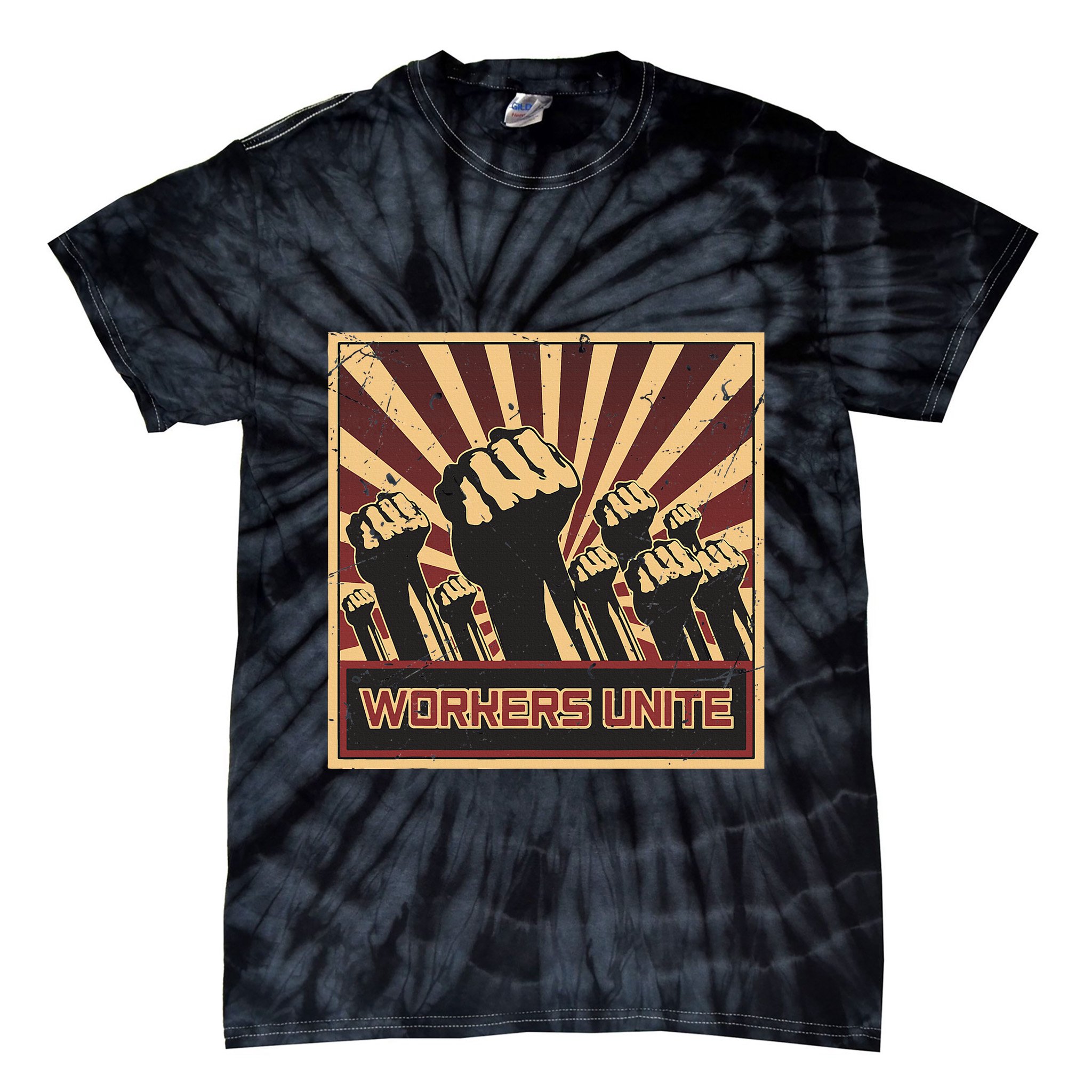 Workers Unite Communist Socialist Workers Communism Tie-Dye T-Shirt