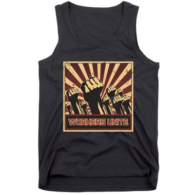 Workers Unite Communist Socialist Workers Communism Tank Top
