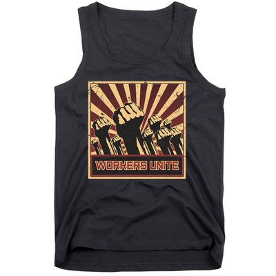 Workers Unite Communist Socialist Workers Communism Tank Top