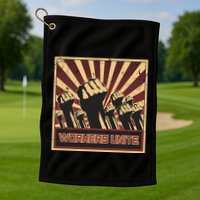 Workers Unite Communist Socialist Workers Communism Golf Towel