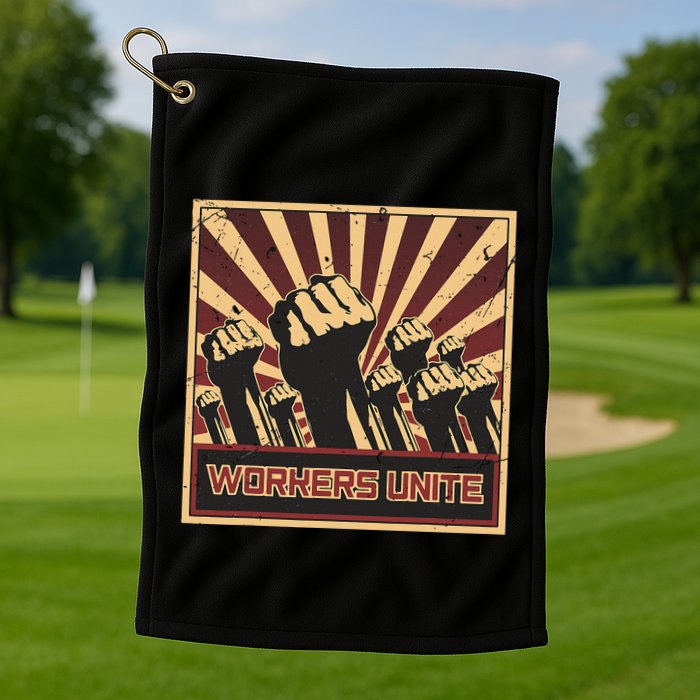 Workers Unite Communist Socialist Workers Communism Golf Towel