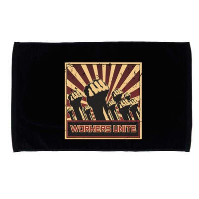 Workers Unite Communist Socialist Workers Communism Microfiber Hand Towel