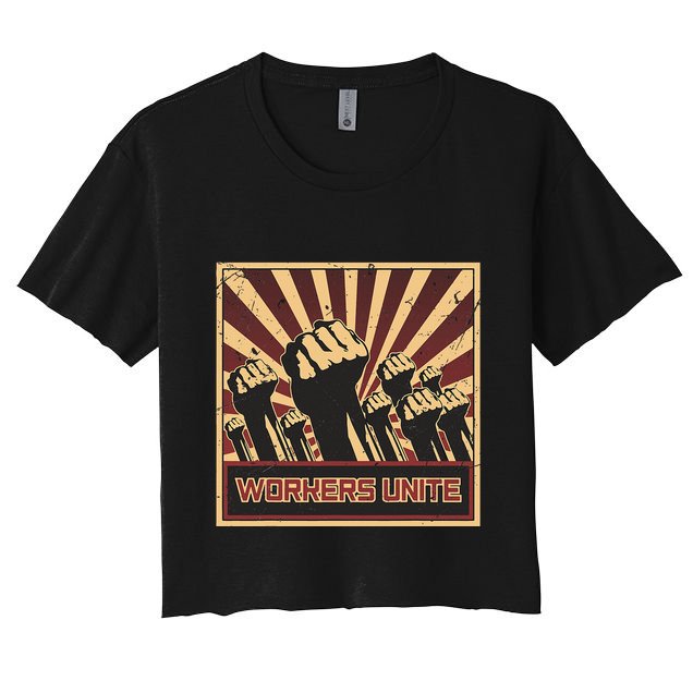 Workers Unite Communist Socialist Workers Communism Crop Top