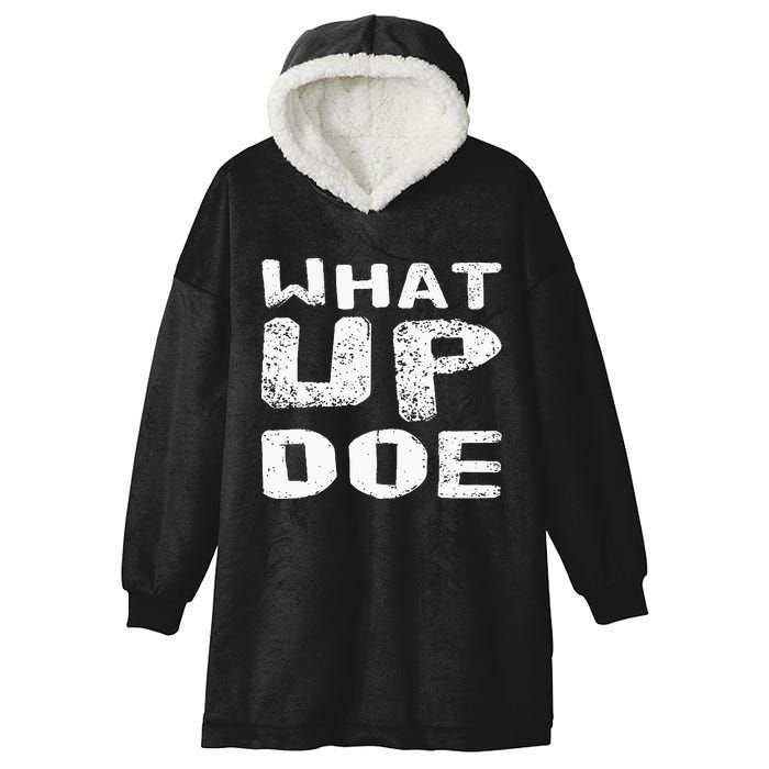 What Up Doe Hooded Wearable Blanket