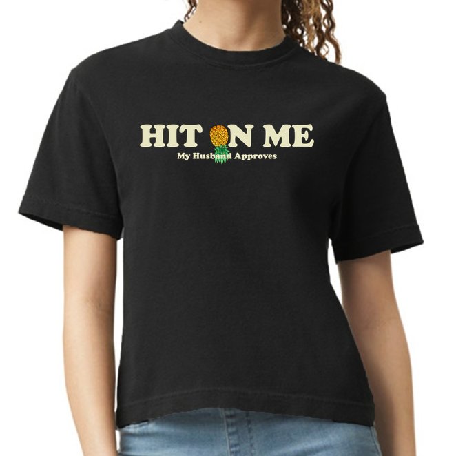 Wo Upside Down Pineapple Subtle Swinger Gift Comfort Colors Boxy T-Shirt