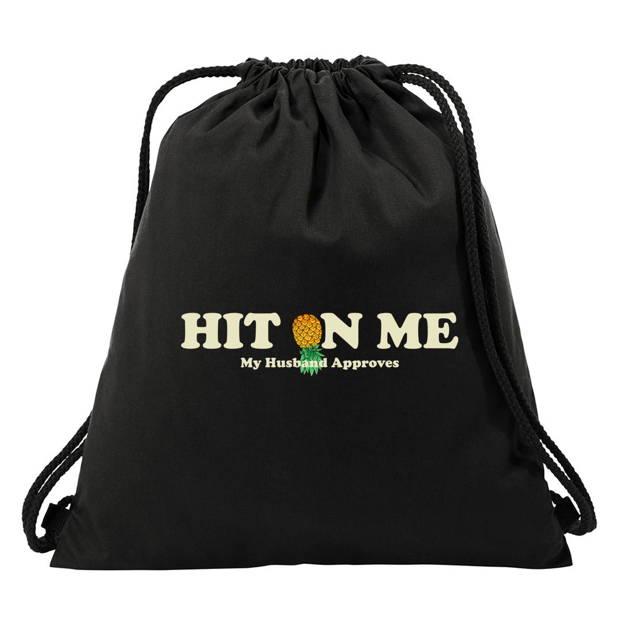 Wo Upside Down Pineapple Subtle Swinger Gift Drawstring Bag