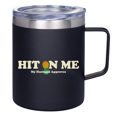 Wo Upside Down Pineapple Subtle Swinger Gift 12oz Stainless Steel Coffee Mug