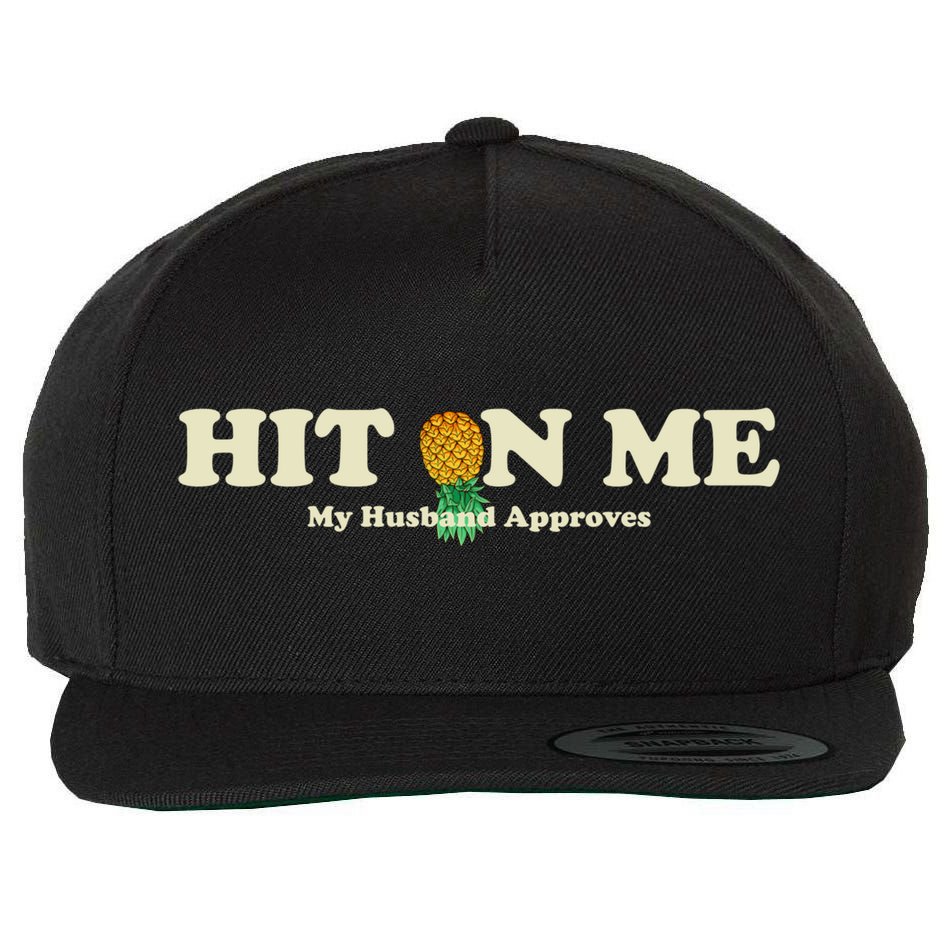 Wo Upside Down Pineapple Subtle Swinger Gift Wool Snapback Cap