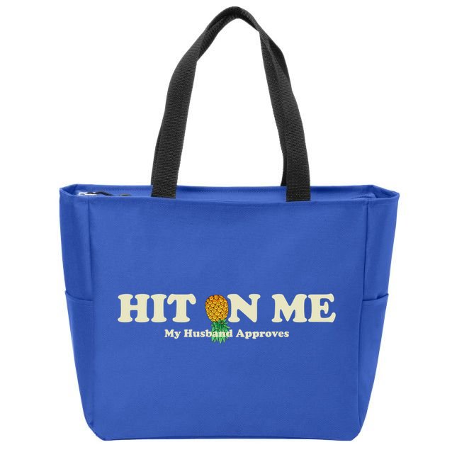 Wo Upside Down Pineapple Subtle Swinger Gift Zip Tote Bag