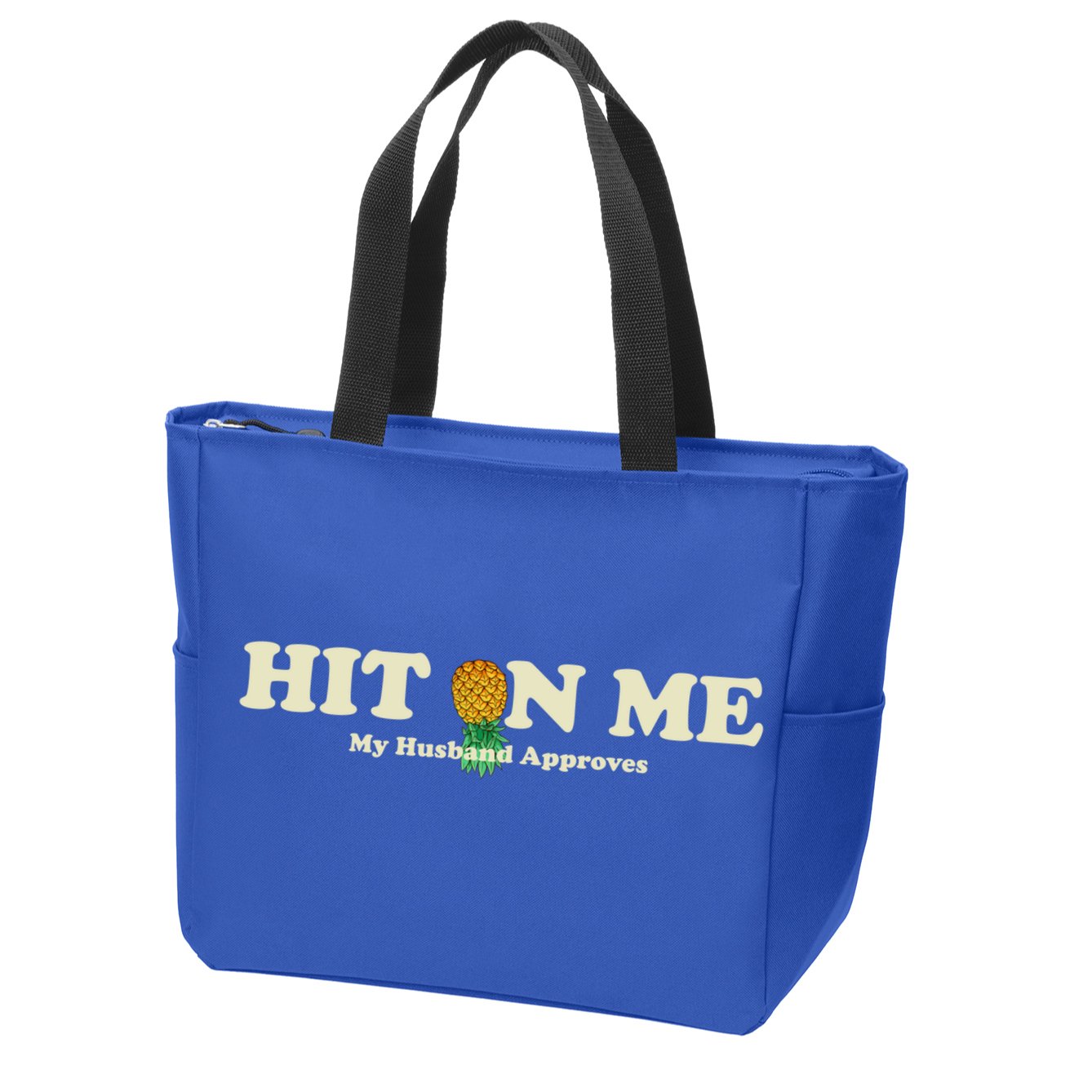 Wo Upside Down Pineapple Subtle Swinger Gift Zip Tote Bag
