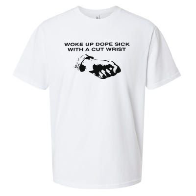 Woke Up Dope Sick With A Cut Wrist Sueded Cloud Jersey T-Shirt