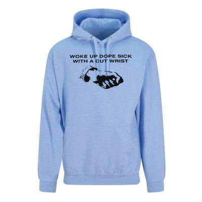 Woke Up Dope Sick With A Cut Wrist Unisex Surf Hoodie