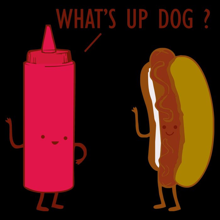 What Up Dog Ketchup Hot Dog Drawstring Bag