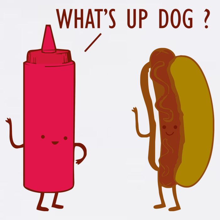 What Up Dog Ketchup Hot Dog Cooling Performance Crew T-Shirt
