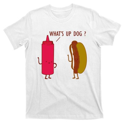 What Up Dog Ketchup Hot Dog T-Shirt