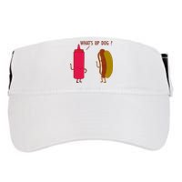 What Up Dog Ketchup Hot Dog Adult Drive Performance Visor