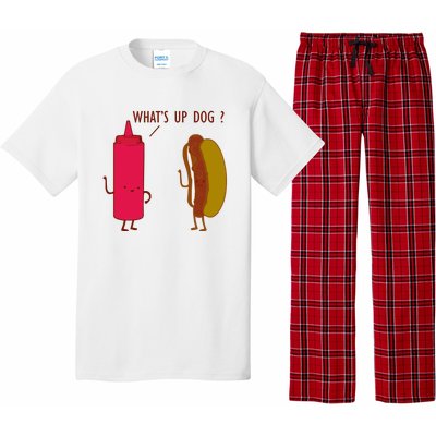 What Up Dog Ketchup Hot Dog Pajama Set