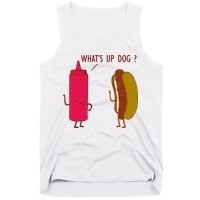 What Up Dog Ketchup Hot Dog Tank Top
