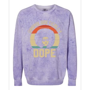 Wo Unapologetically Dope Black Afro Black History Funny Gift Colorblast Crewneck Sweatshirt