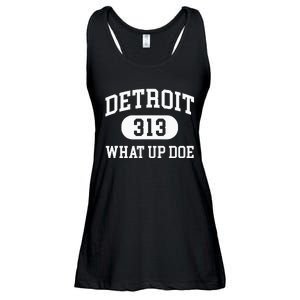 What Up Doe 313 Detroit Ladies Essential Flowy Tank