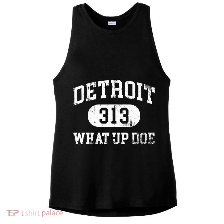 What Up Doe 313 Detroit Ladies PosiCharge Tri-Blend Wicking Tank