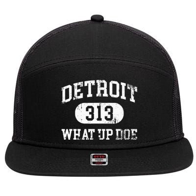 What Up Doe 313 Detroit 7 Panel Mesh Trucker Snapback Hat