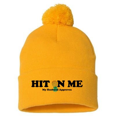 Wo Upside Down Pineapple Subtle Swinger Meaningful Gift Pom Pom 12in Knit Beanie