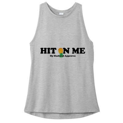 Wo Upside Down Pineapple Subtle Swinger Meaningful Gift Ladies PosiCharge Tri-Blend Wicking Tank