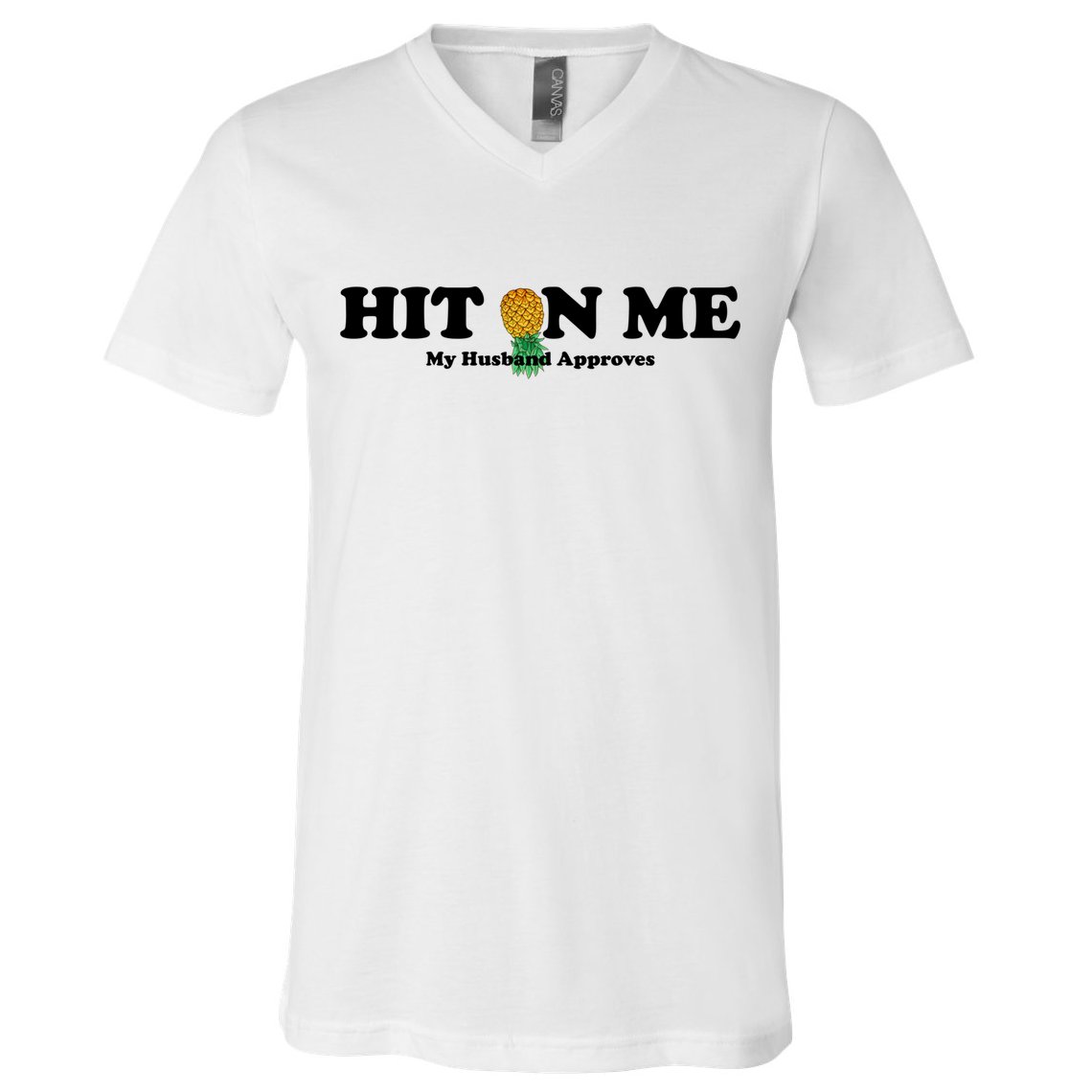 Wo Upside Down Pineapple Subtle Swinger Meaningful Gift V-Neck T-Shirt