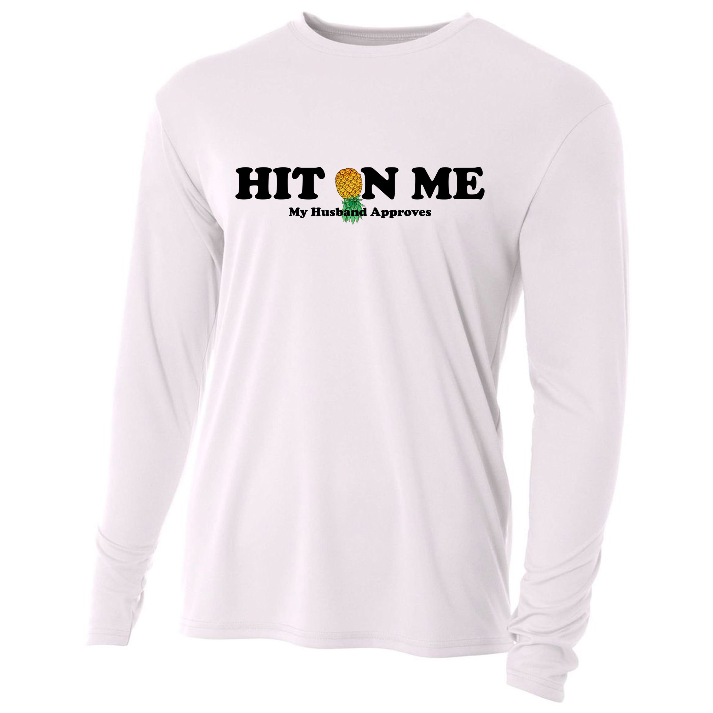 Wo Upside Down Pineapple Subtle Swinger Meaningful Gift Cooling Performance Long Sleeve Crew